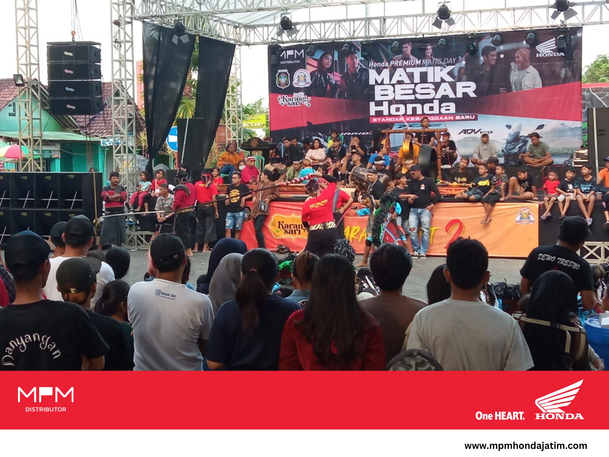 Festival Jaranan, Meriahkan Honda Premium Matic Day di Blitar.